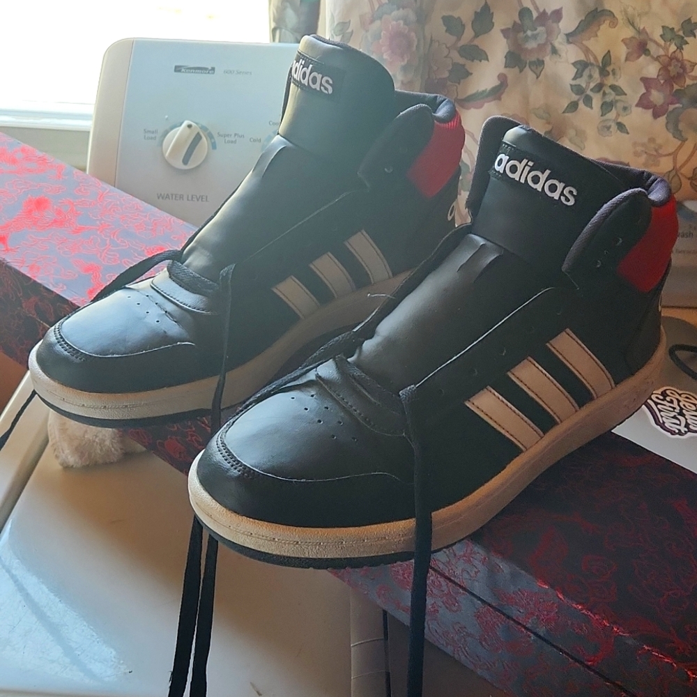 Adidas High Top Basketball Shoes 9 1/2